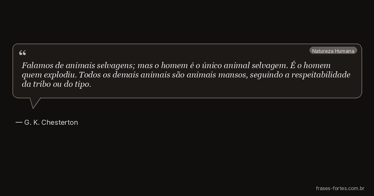Frase de G. K. Chesterton