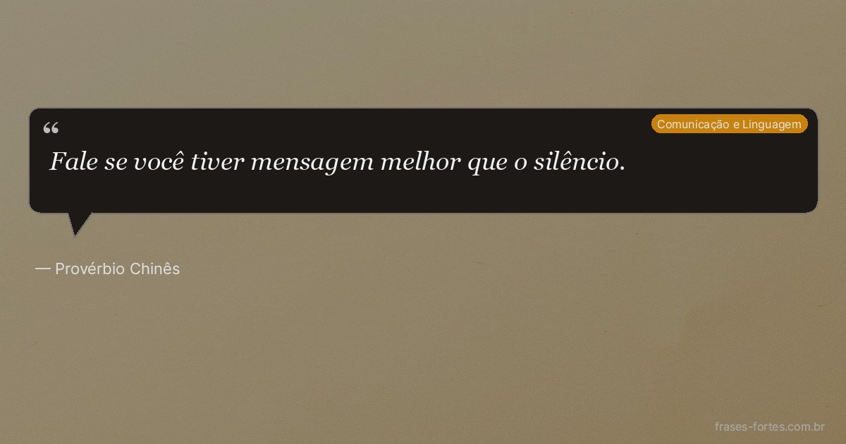 Frase de Provérbio Chinês
