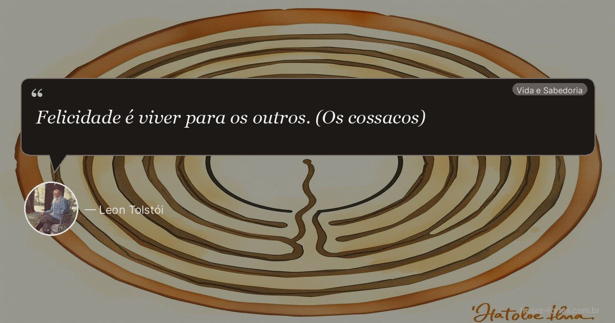 Frase de Leon Tolstói