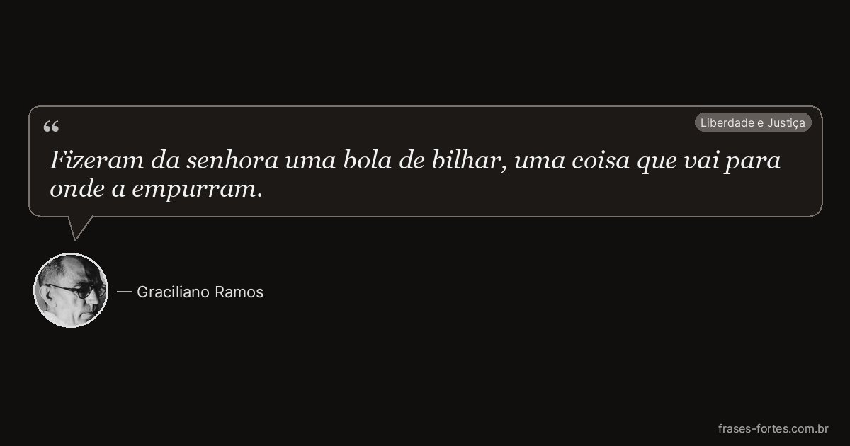 Frase de Graciliano Ramos