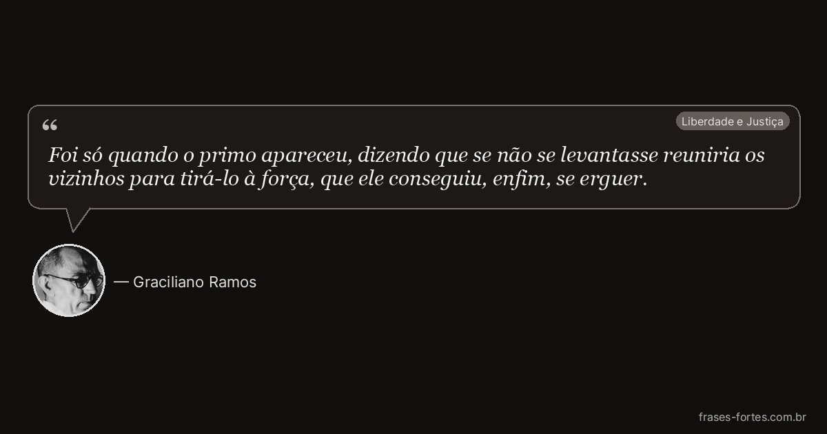 Frase de Graciliano Ramos