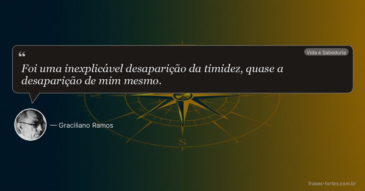 Frase de Graciliano Ramos