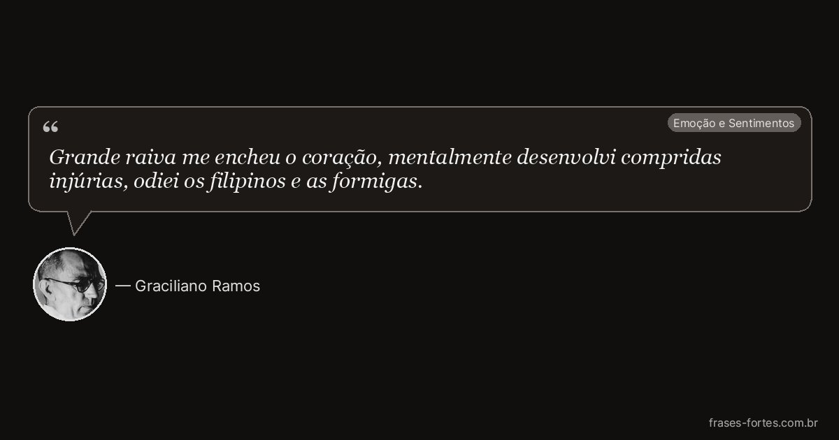Frase de Graciliano Ramos