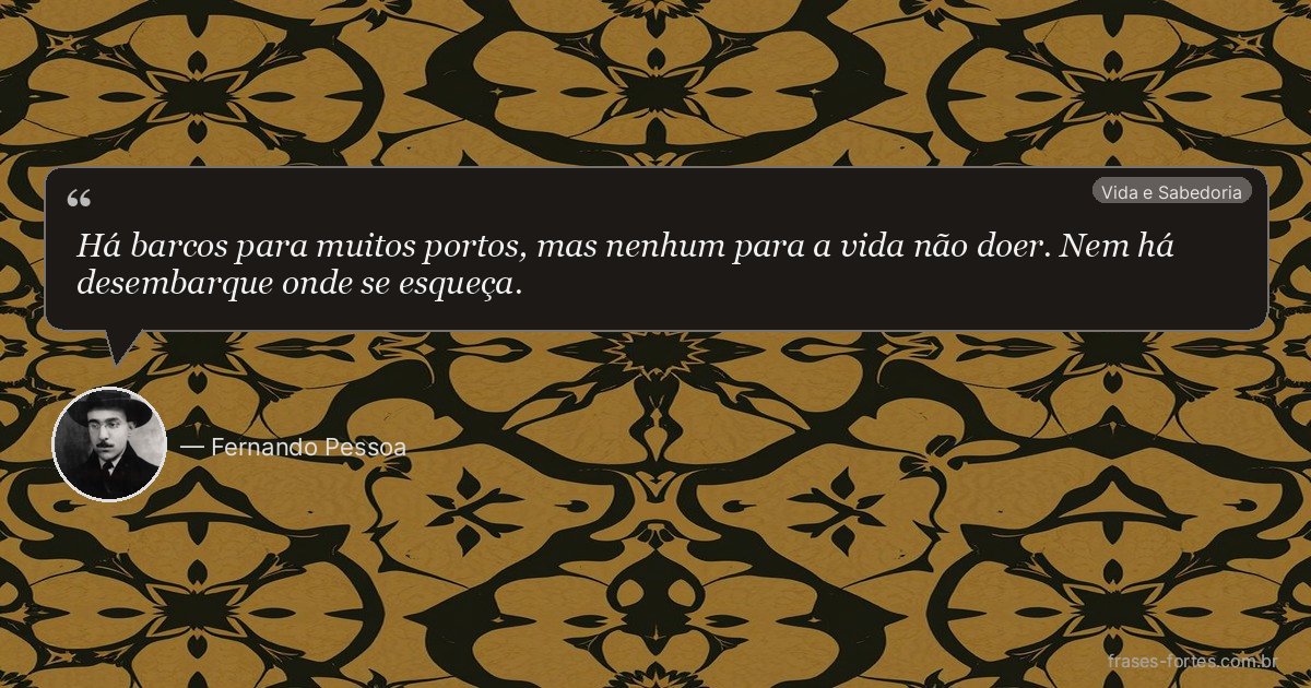 Frase de Fernando Pessoa