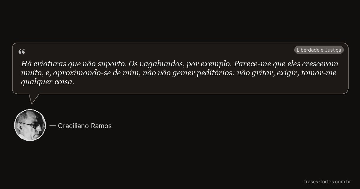 Frase de Graciliano Ramos