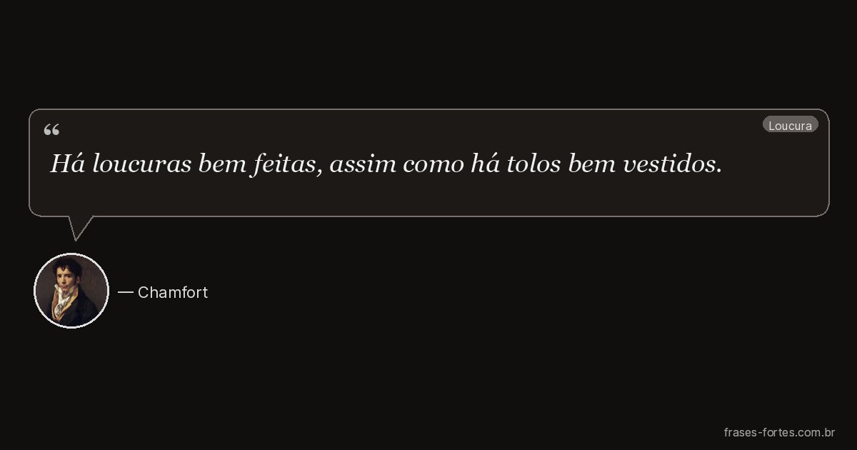Frase de Chamfort