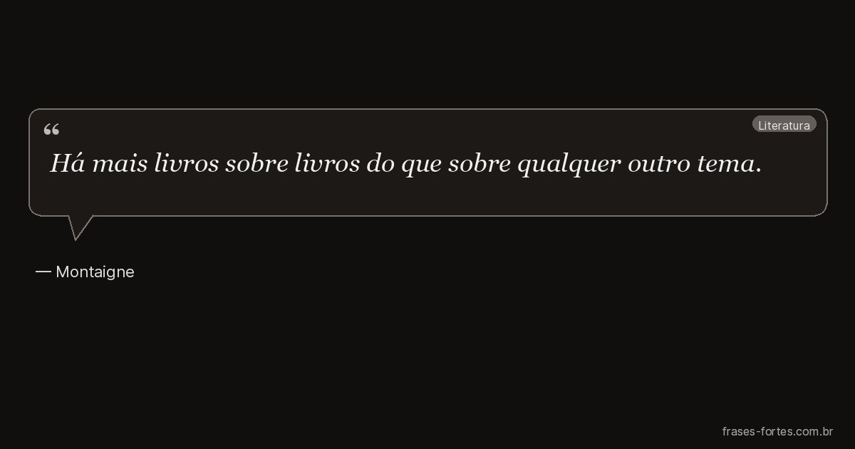 Frase de Montaigne