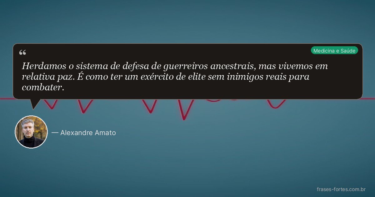Frase de Alexandre Amato