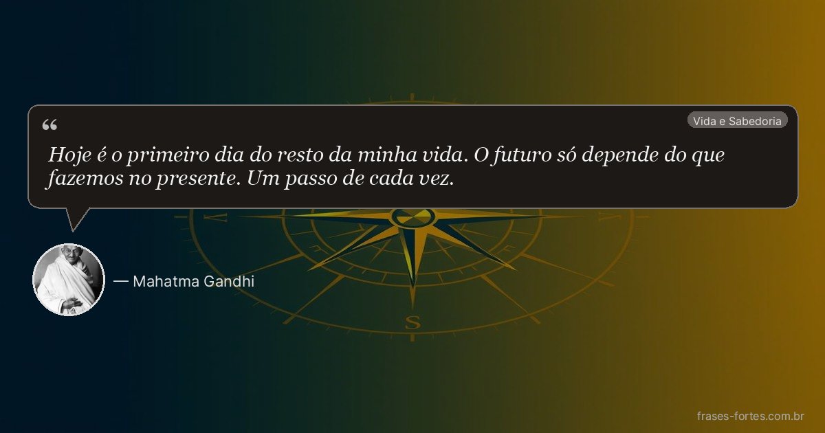 Frase de Mahatma Gandhi