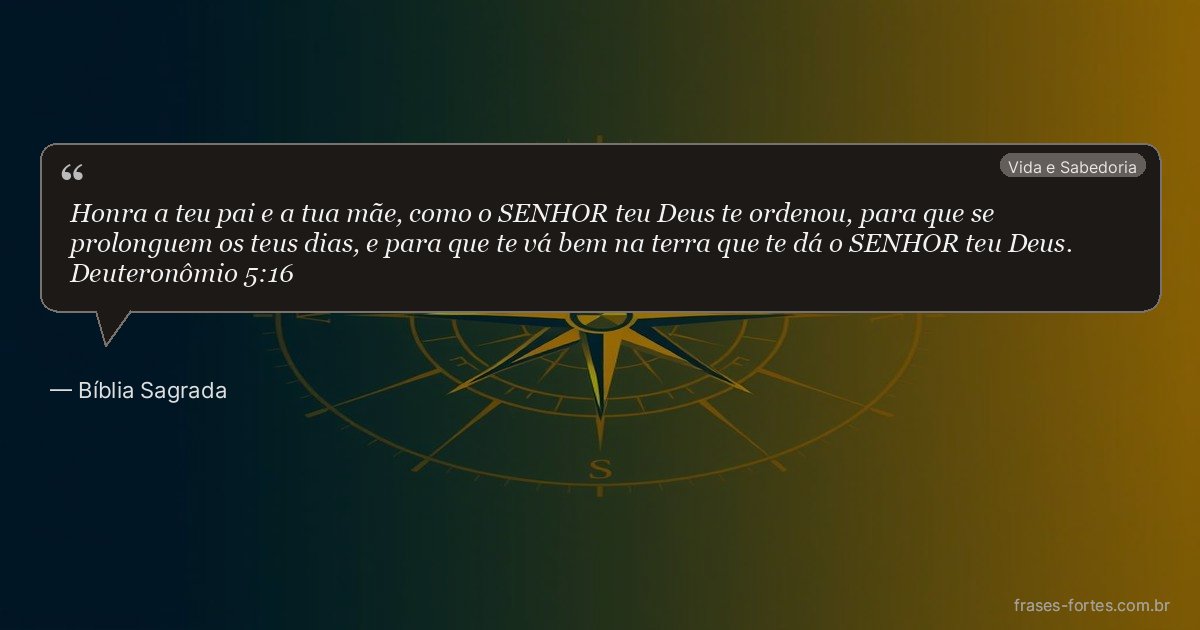 Frase de Bíblia Sagrada