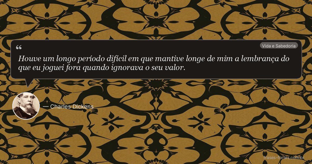 Frase de Charles Dickens