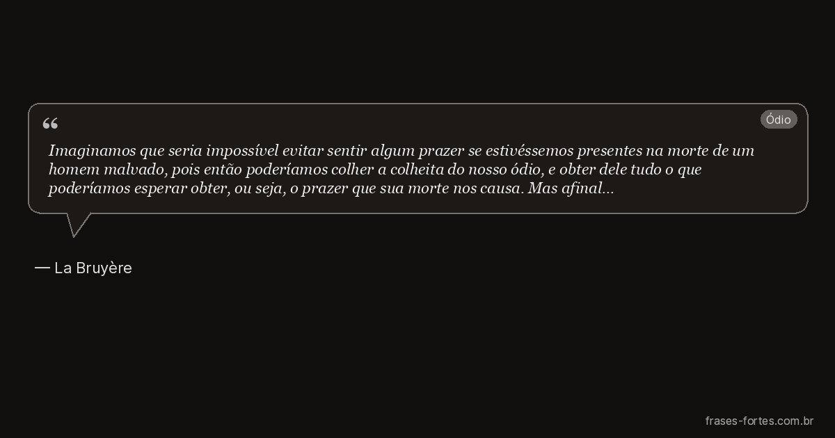 Frase de La Bruyère