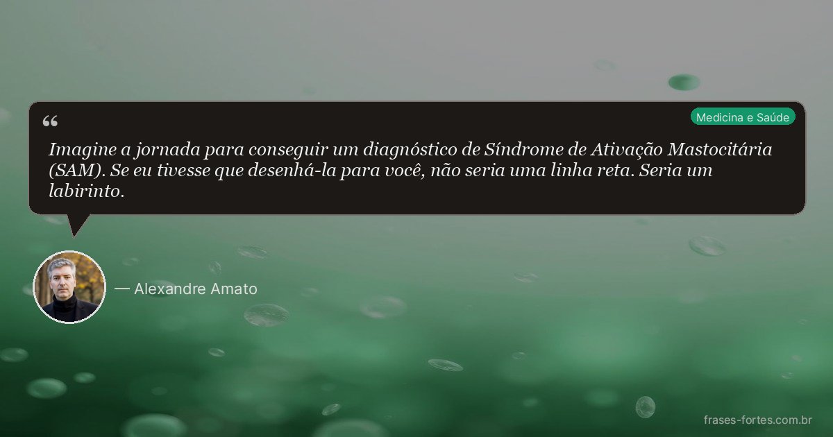Frase de Alexandre Amato