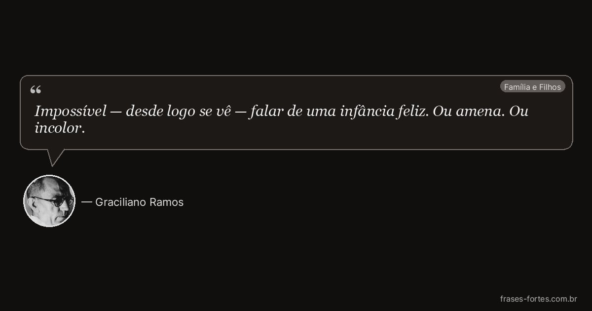Frase de Graciliano Ramos
