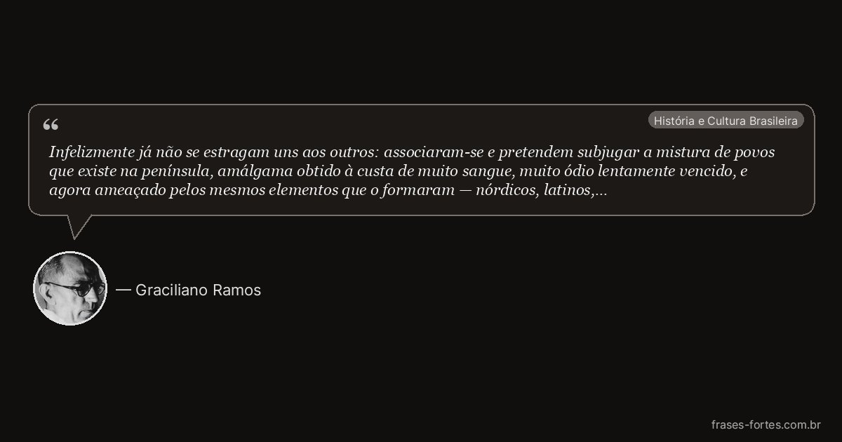 Frase de Graciliano Ramos