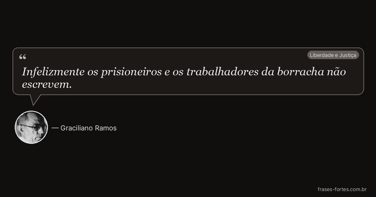 Frase de Graciliano Ramos
