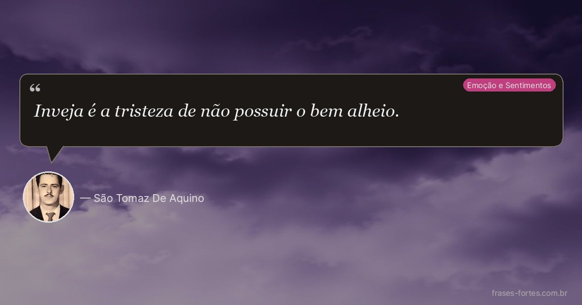 Frase de São Tomaz De Aquino