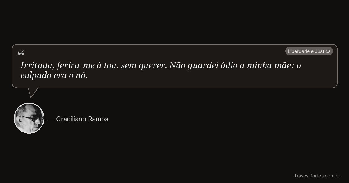 Frase de Graciliano Ramos