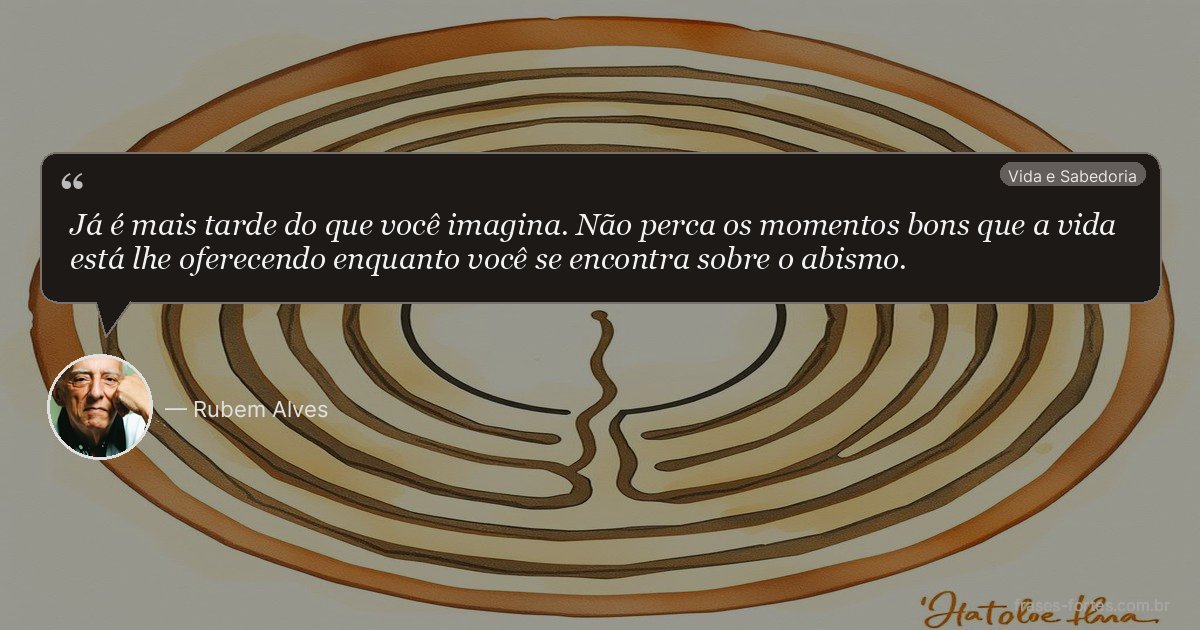 Frase de Rubem Alves