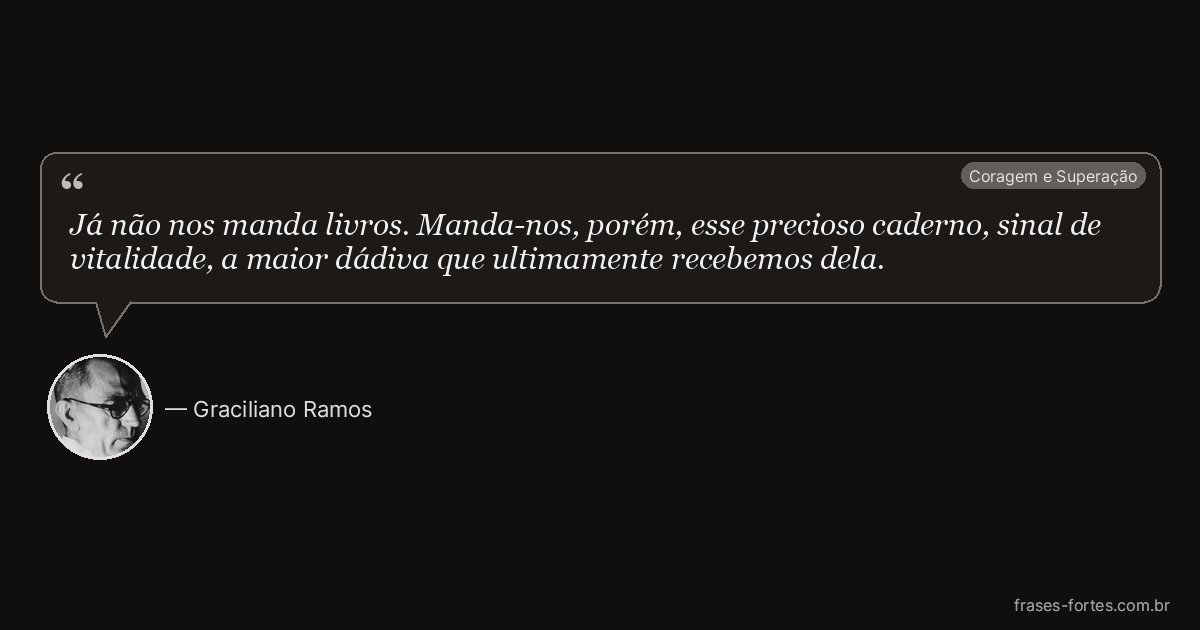Frase de Graciliano Ramos