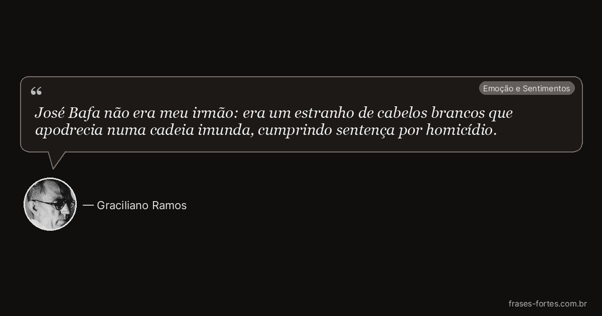 Frase de Graciliano Ramos