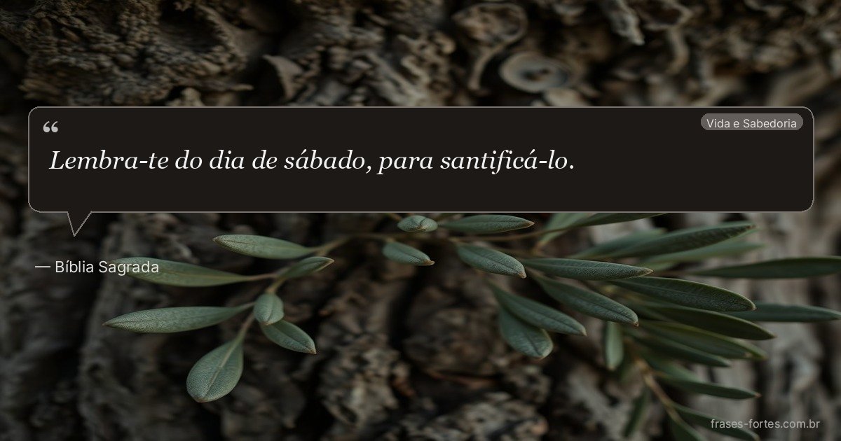 Frase de Bíblia Sagrada