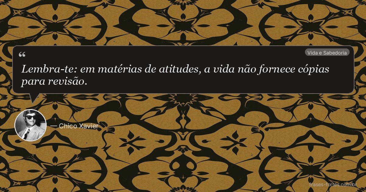 Frase de Chico Xavier