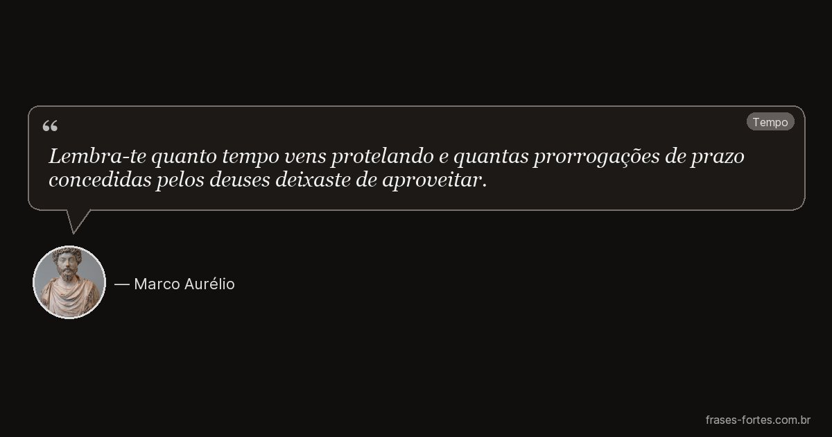 Frase de Marco Aurélio