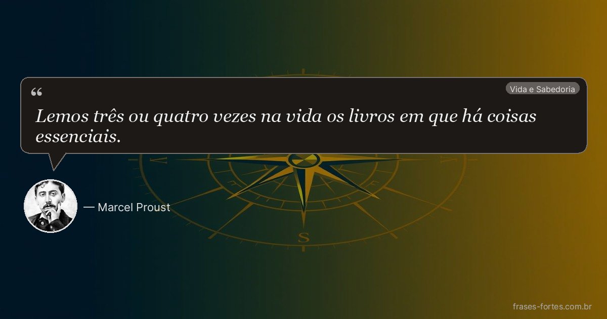 Frase de Marcel Proust