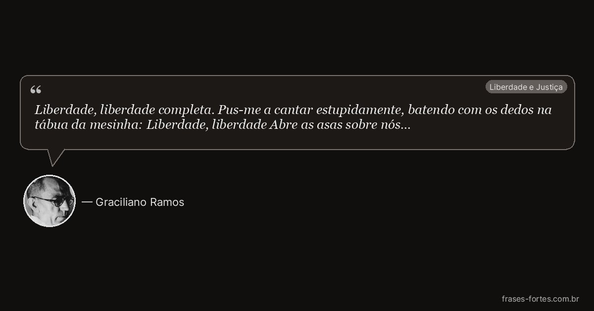 Frase de Graciliano Ramos