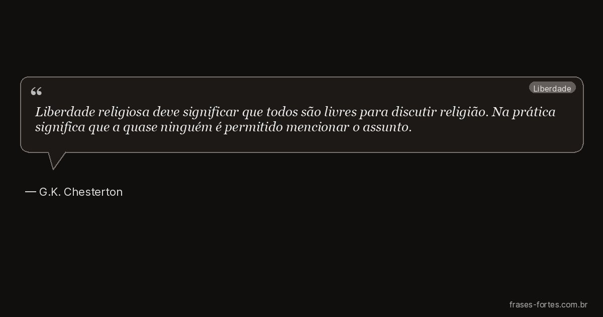 Frase de G.K. Chesterton