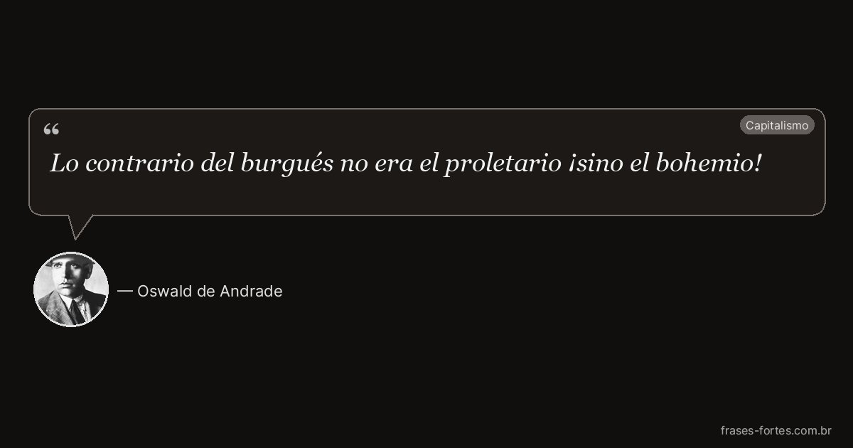Frase de Oswald de Andrade