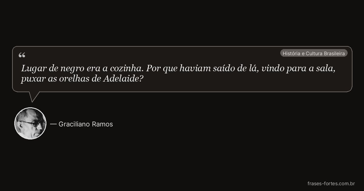 Frase de Graciliano Ramos