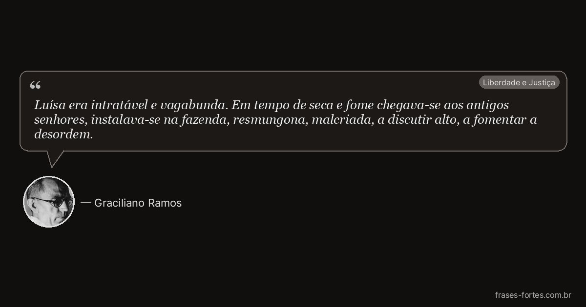 Frase de Graciliano Ramos