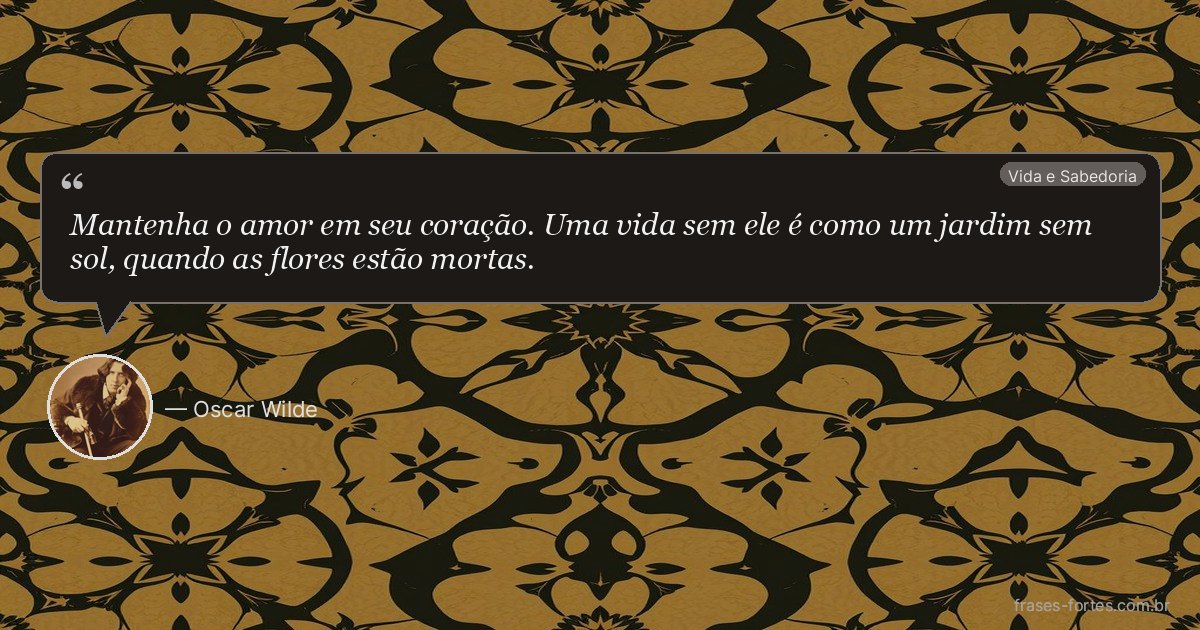 Frase de Oscar Wilde