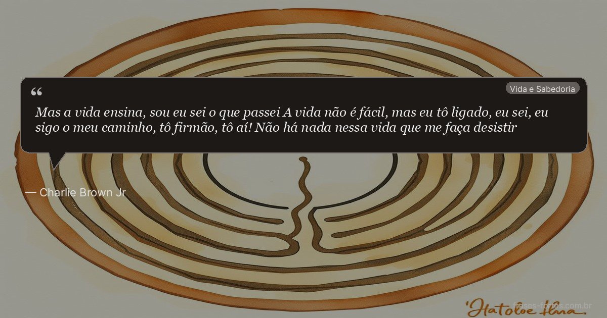 Frase de Charlie Brown Jr