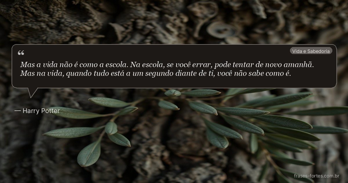 Frase de Harry Potter