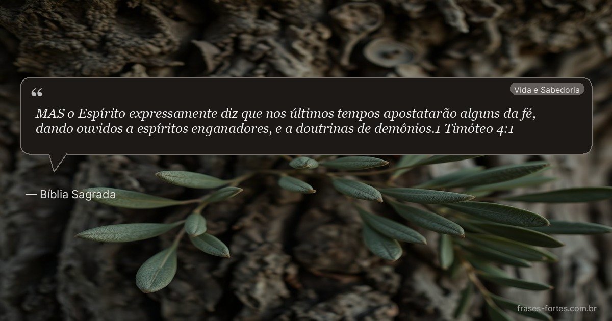Frase de Bíblia Sagrada