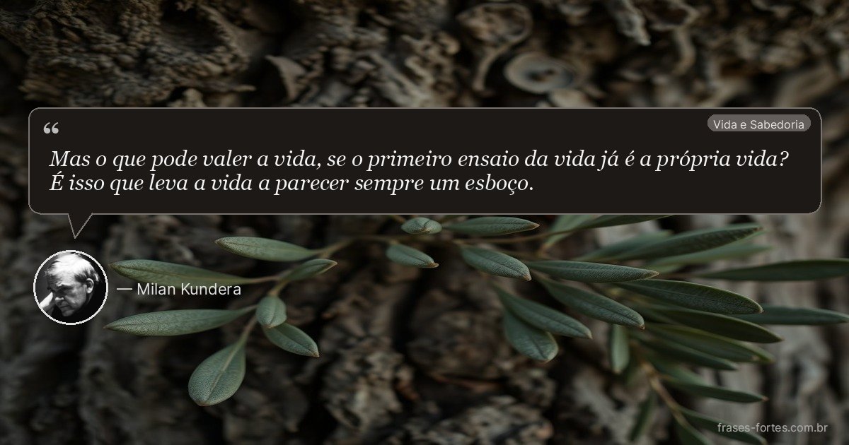 Frase de Milan Kundera