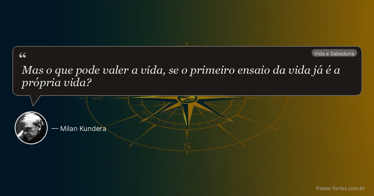 Frase de Milan Kundera