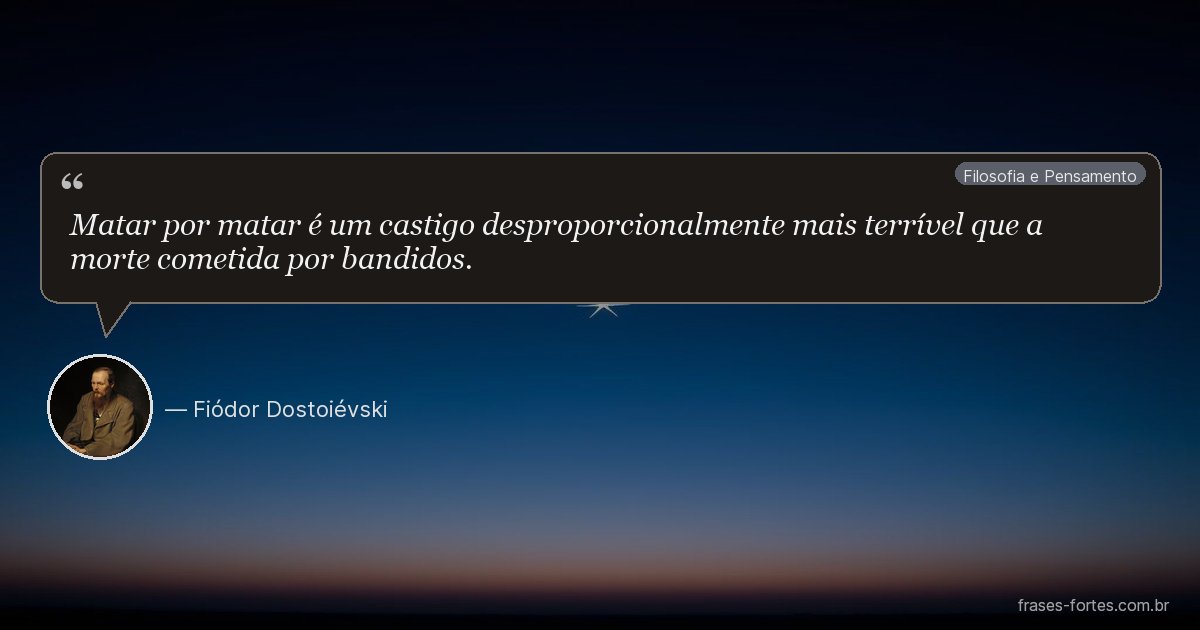Frase de Fiódor Dostoiévski