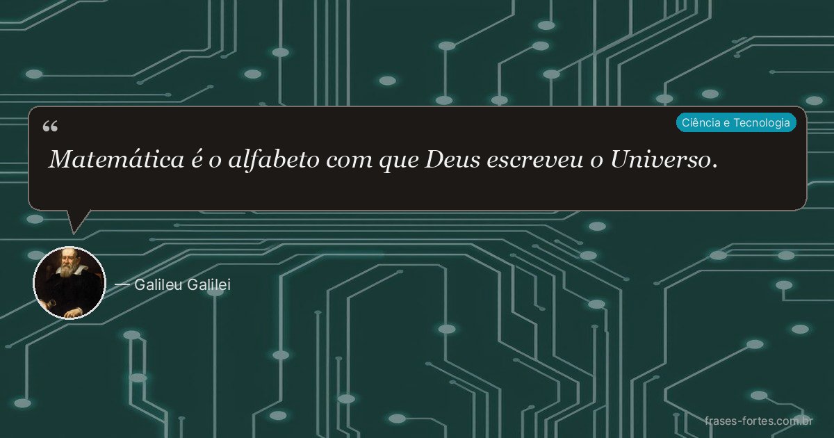 Frase de Galileu Galilei