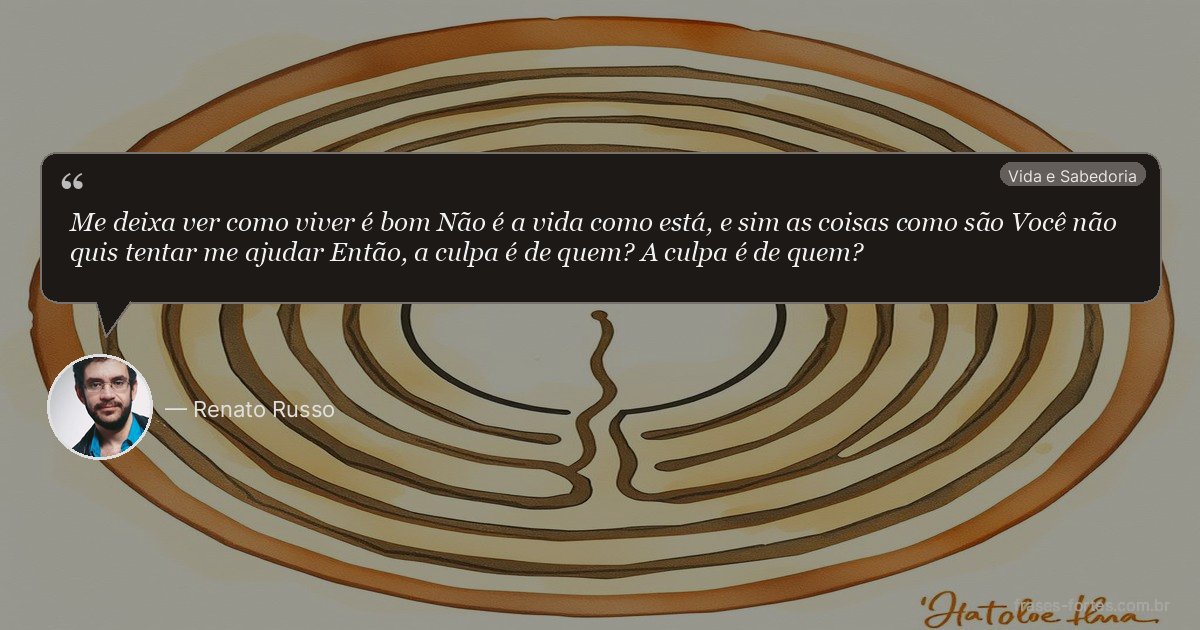 Frase de Renato Russo