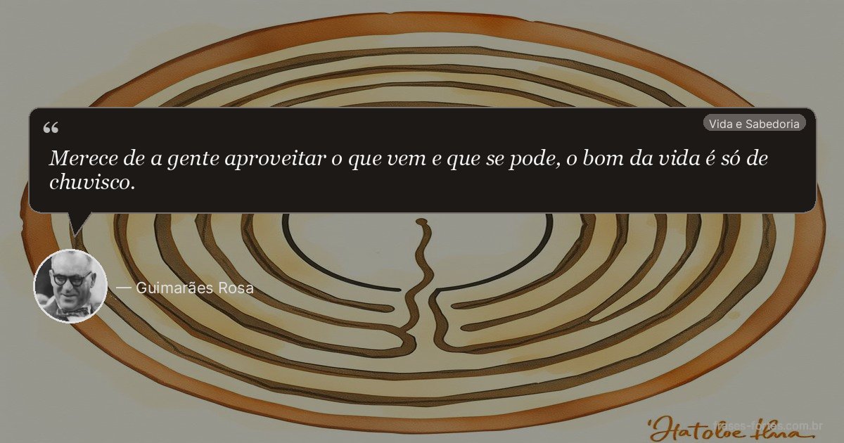 Frase de Guimarães Rosa