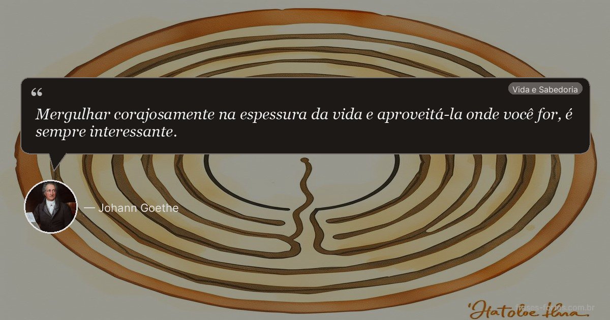 Frase de Johann Goethe