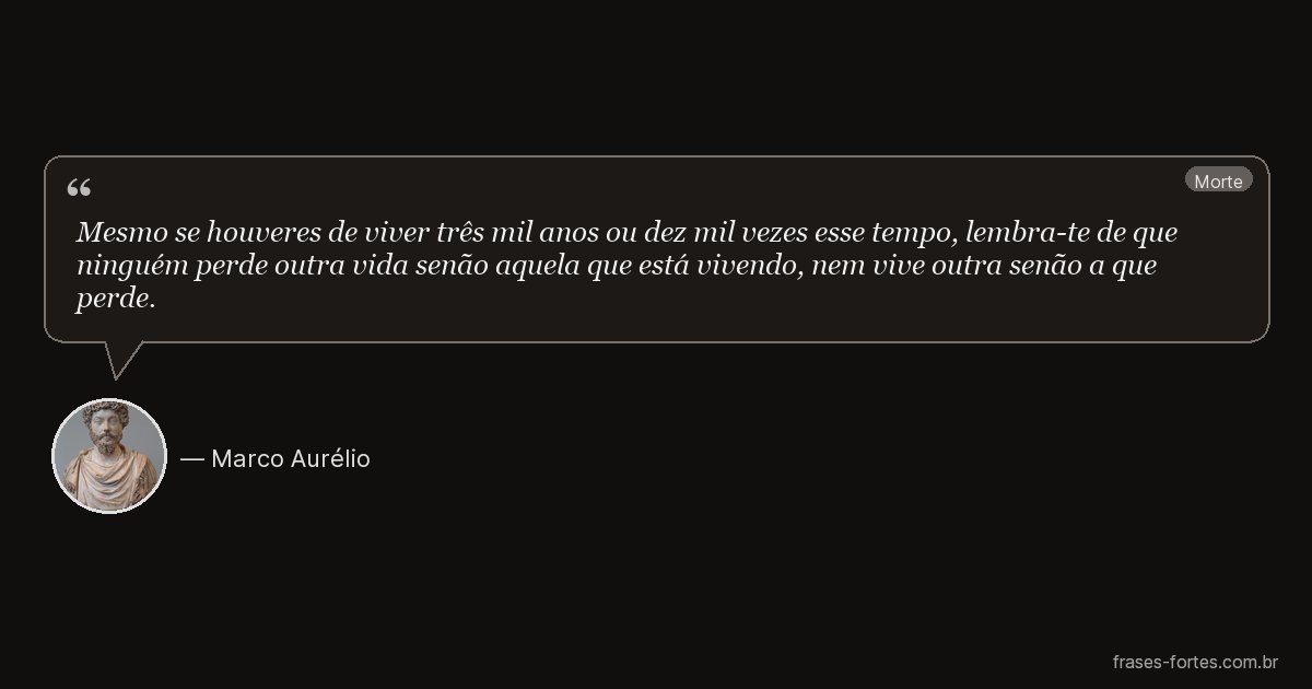 Frase de Marco Aurélio