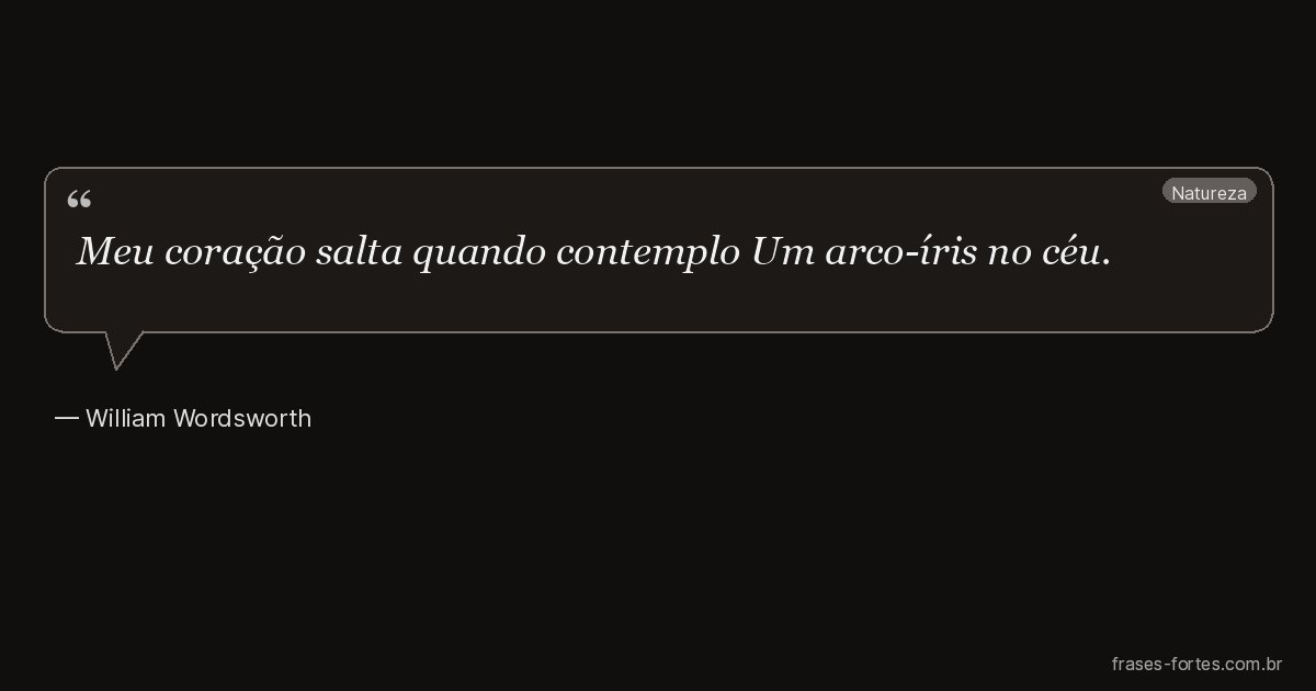 Frase de William Wordsworth