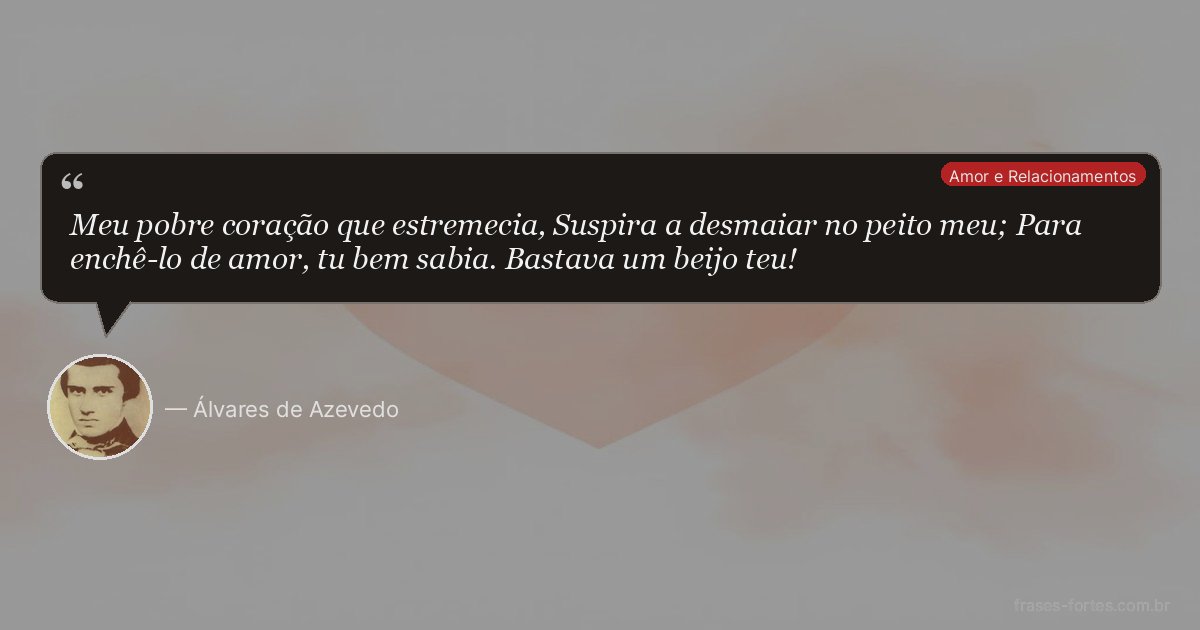 Frase de Álvares de Azevedo