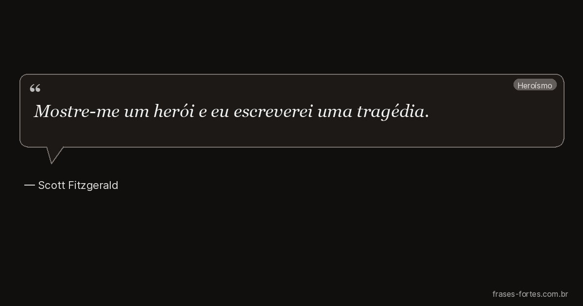Frase de Scott Fitzgerald