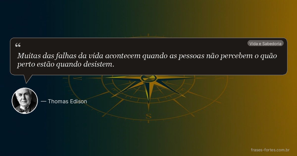 Frase de Thomas Edison